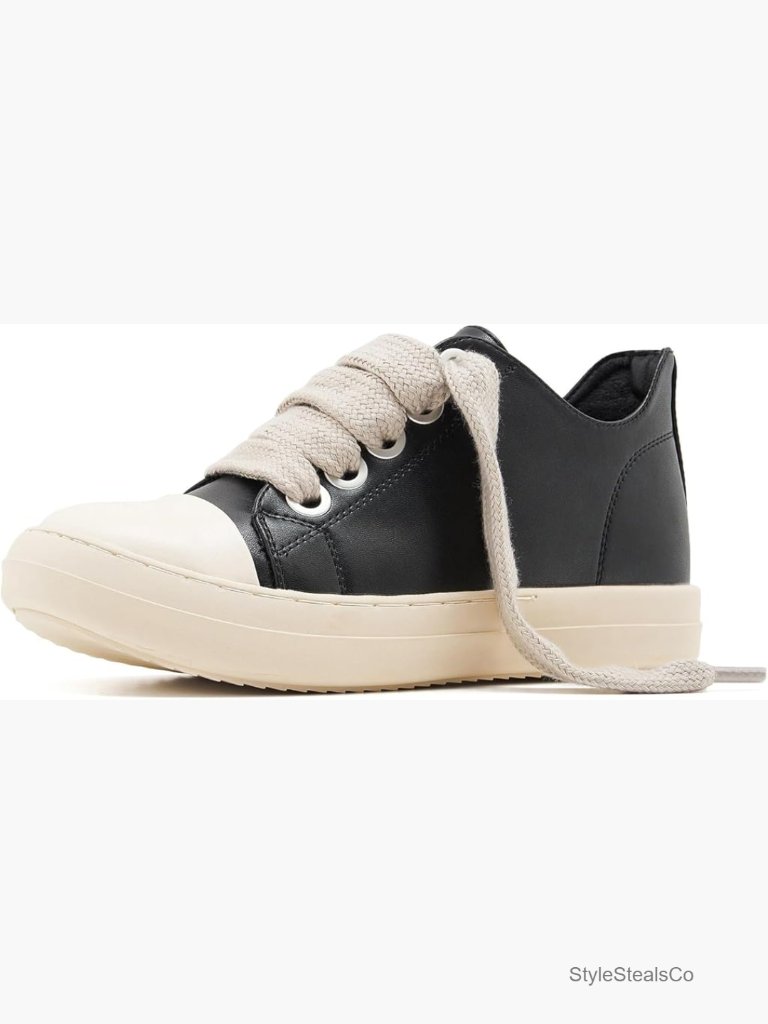 Low Top Sneakers Jumbo Lace-Up Comfort Walking Shoes Casual Canvas